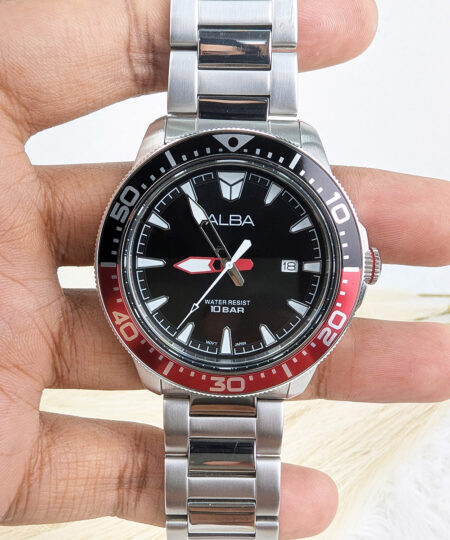 Alba AS9T99X1 Black & Red Quartz