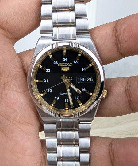 Seiko 5 Black Gold Dial