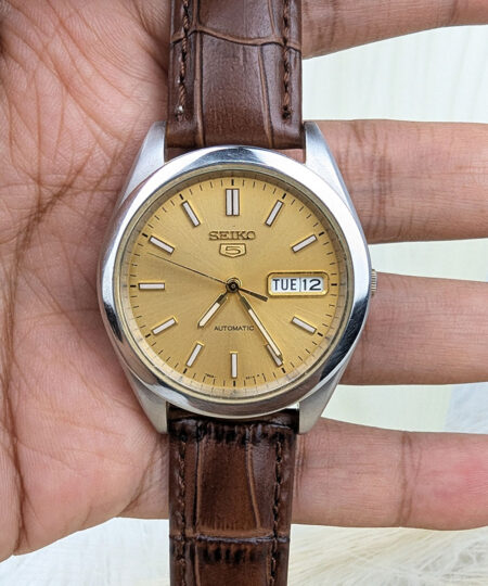 Seiko 5 Gold Dial 7s26-042